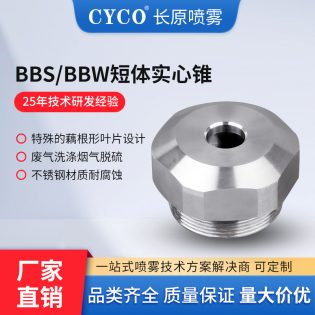 BBS/BBW 短实心锥形喷嘴